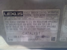 2009 LEXUS ES350, SILVER, 3.5L, AT,   Z25202